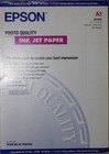 Epson high quality  Ink Jet Fotpaper 100 Blatt Fotopapier A3 S041086