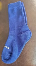 Easton Blue Baseball Socks Size 5Y TO 7Y Ages 7-8 Fitted Heal Moisture wik 3 Pr