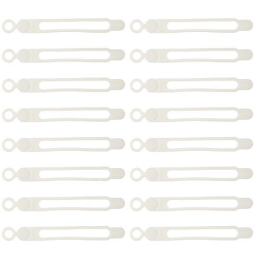 16 Pcs Wire Handler Ties Travel Silicone Cable Straps Cord Organizer - 第 1/12 張圖片