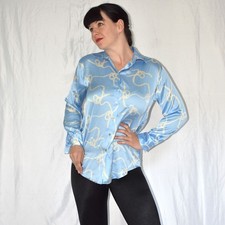 ZARA Blusa In Raso Lucido Morbida S (38) Top Lucido Camicia Tunica