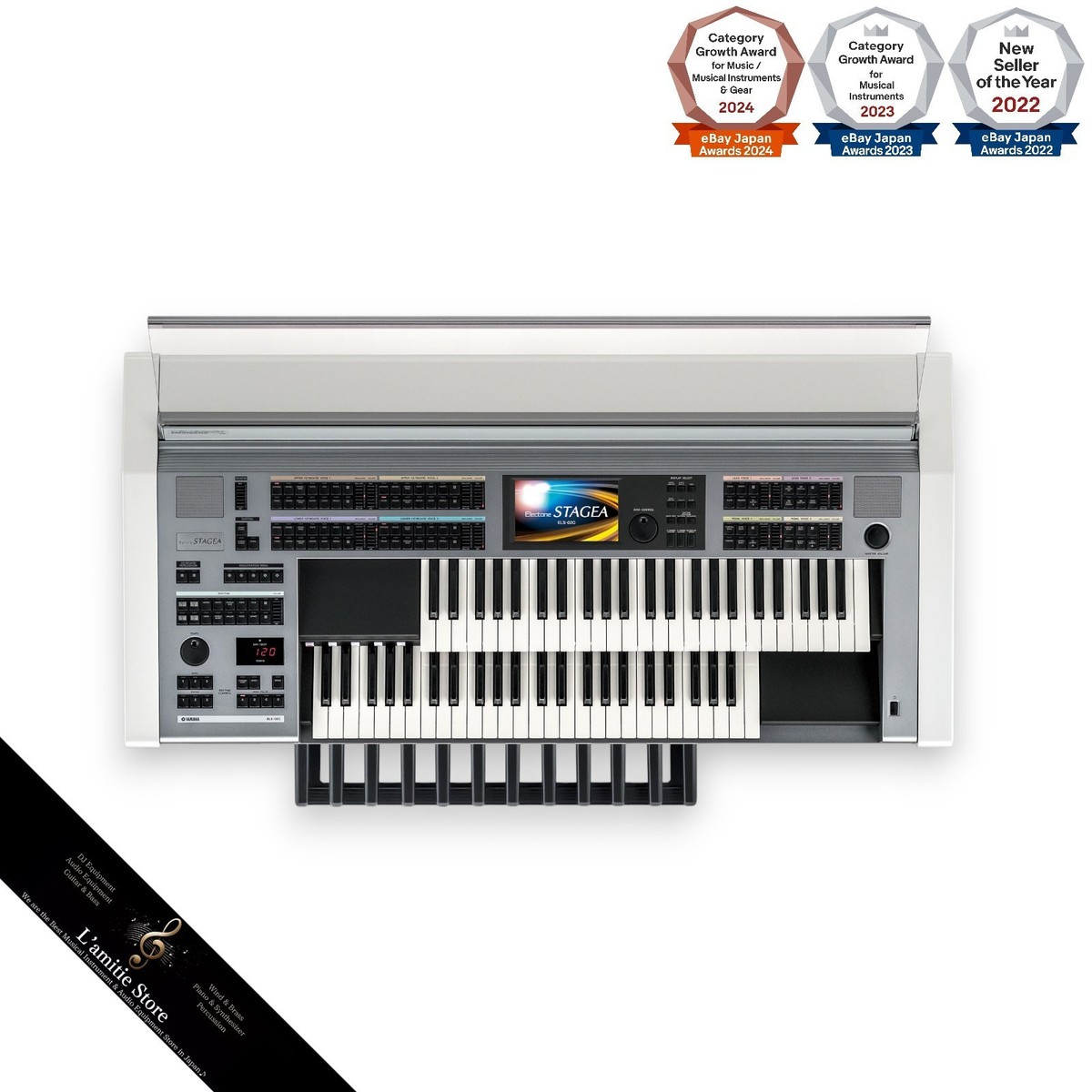 YAMAHA Electone STAGEA Custom Model ELS-02C ELS02C AWM Sound AEM