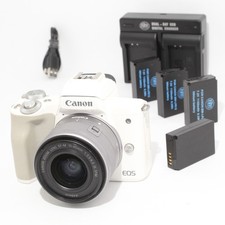 Imagen de Excellent Canon EOS M50 Mirrorless Camera White + 15-45mm Lens & 1 Year Warranty