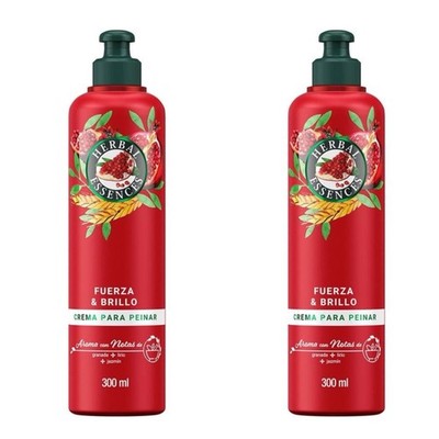 2 PACK Herbal Essences Hair Cream Leave-In 300ml Shine & Strength
