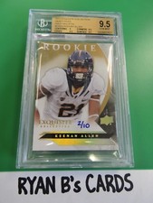 KEENAN ALLEN 2012 EXQUISITE Collection Gold Holofoil #'d 2/10 SSP! BGS 9.5!
