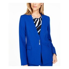 NEW CALVIN KLEIN BLUE CAREER JACKET BLAZER SIZE 8 129