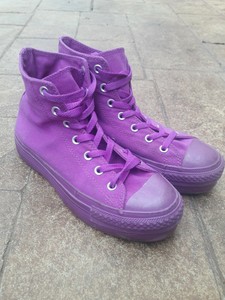 purple converse platform