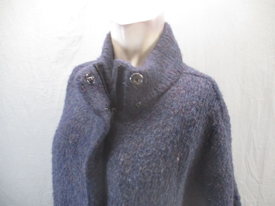 Maxi cárdigan Rag&Bone talla S para mujer mezcla de lana mohair cremallera completa cuello alto 440 Foto 4 de 4