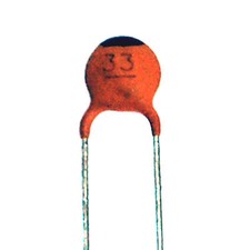 100pc Disc Ceramic Capacitor 33pF 50V  5 NP0 RoHS Taiwan NPO