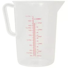 Measuring Jug Plastic Kitchen Bar Polypropylene Measuring Jug 0.5L 1L 2L 3L 5L