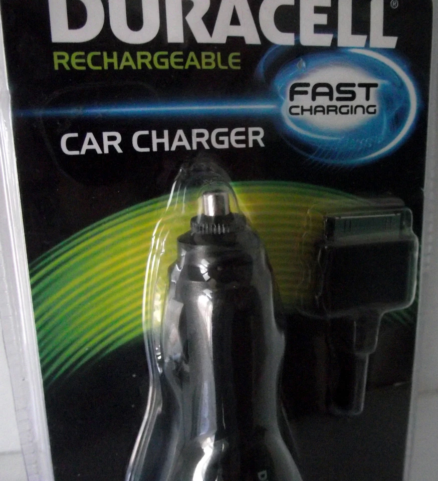 iPhone Car Charger Duracell Rechargeable 4 4s 3GS 3G iPad 2 Touch iPod FD4104 NE - Image 4 of 4