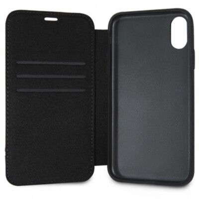 CG MOBILE IPhone MAX Mercedes-Benz Genuine Leather Booktype Flip