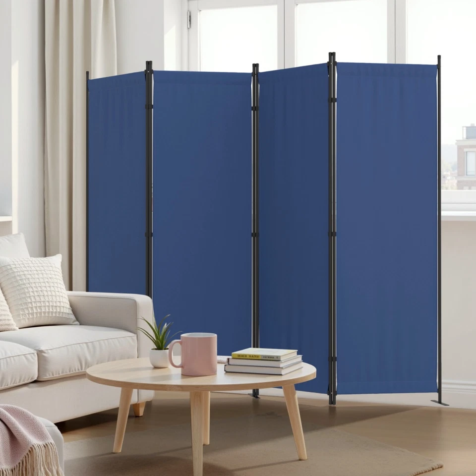 4 Panel Room Divider, 88''Folding Screen Portable Wall Partition Room Divider - Image 4 of 4