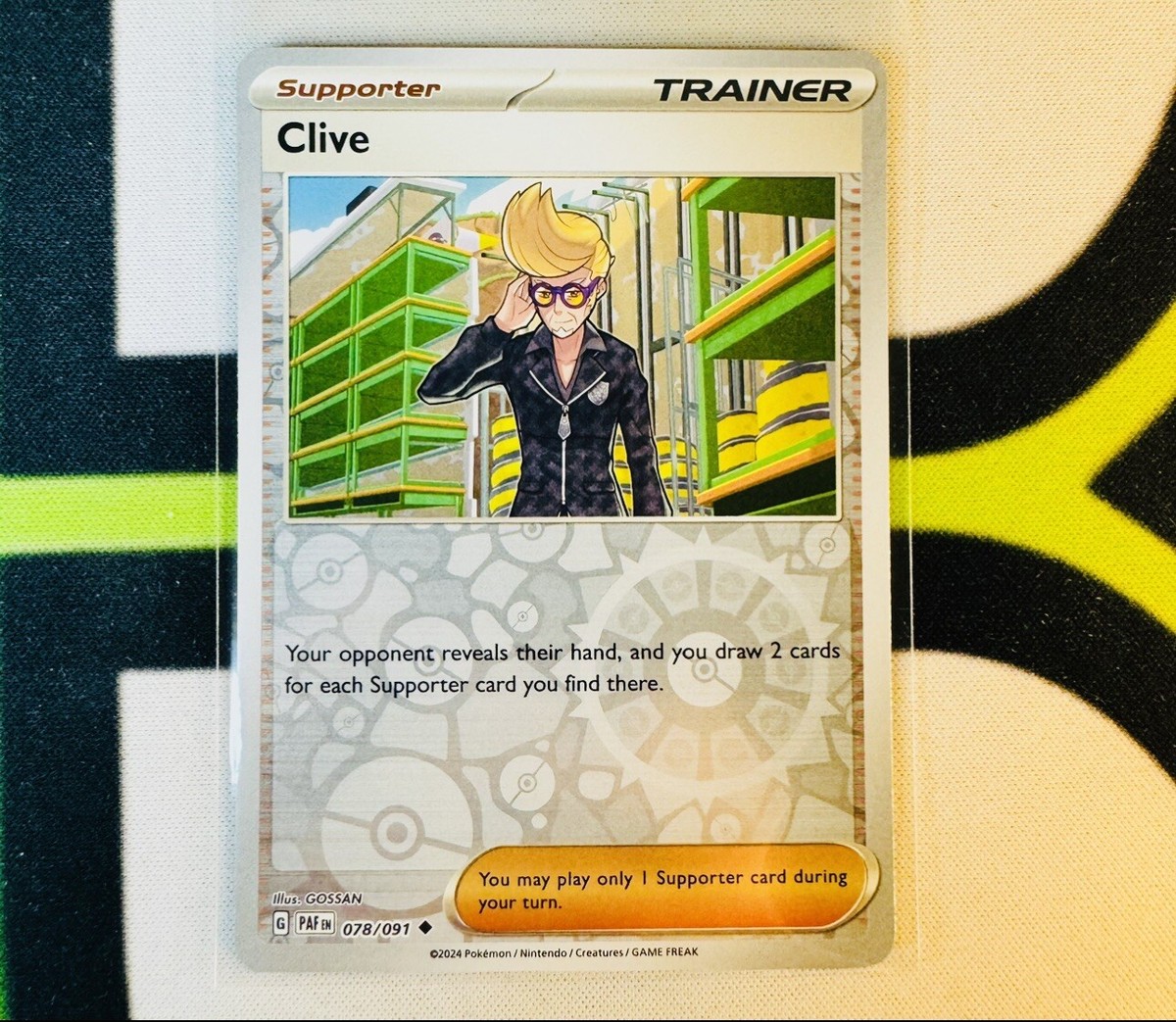 clive pokemon card price 227/091 Paldean Fates OV Games LLC Placeholder Image Provided Clive 78/91 Paldean Fates reverse