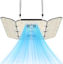 VIVOSUN AW400SE 400W LED Grow Light w/ Air Circulation Fan & Foldable Wing