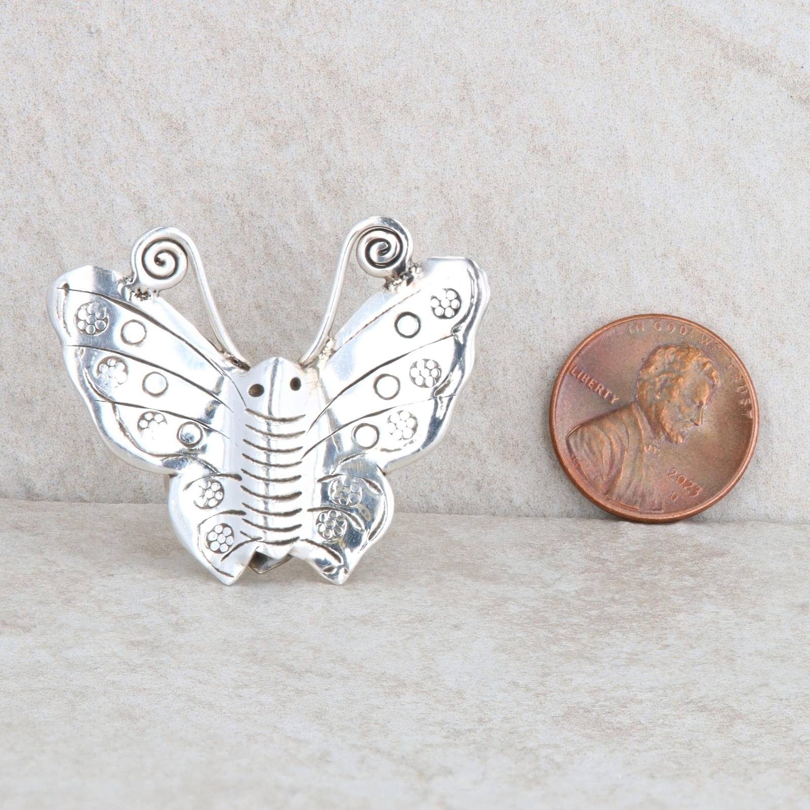 Sterling Silver Butterfly Statement Ring - image 6