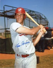 TOM GRIEVE WASHINGTON SENATORS SIGNED AUTOGRAPHED 8X10 PHOTO W/COA    