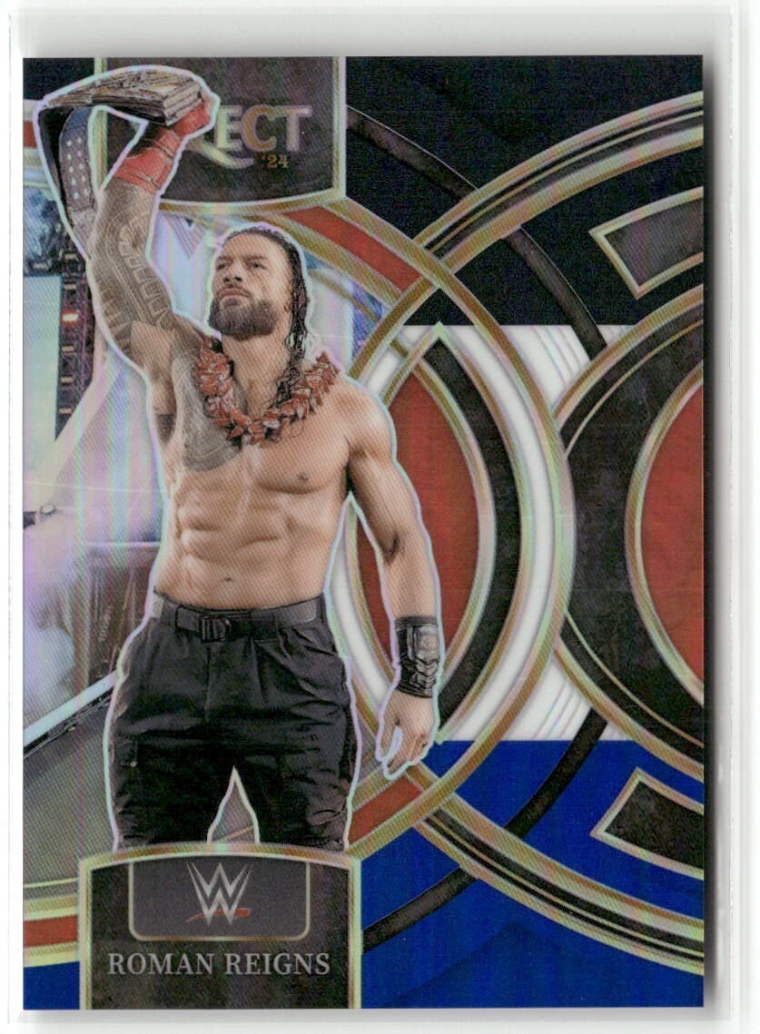 2024 Panini Select WWE Premier Level Black and Blue Prizm #154