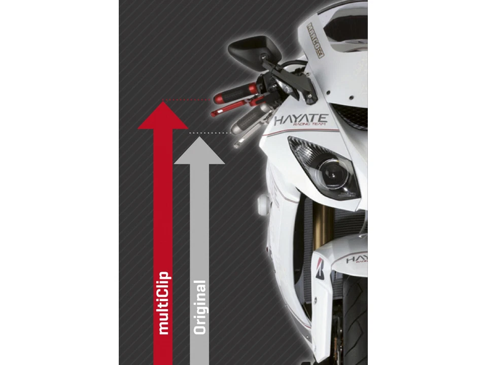 ABM multiClip Tour SLIM | Standrohr Ø50 mm | Lenkrohr Ø22,2 mm, 3° gekröpft - Bild 3 von 4