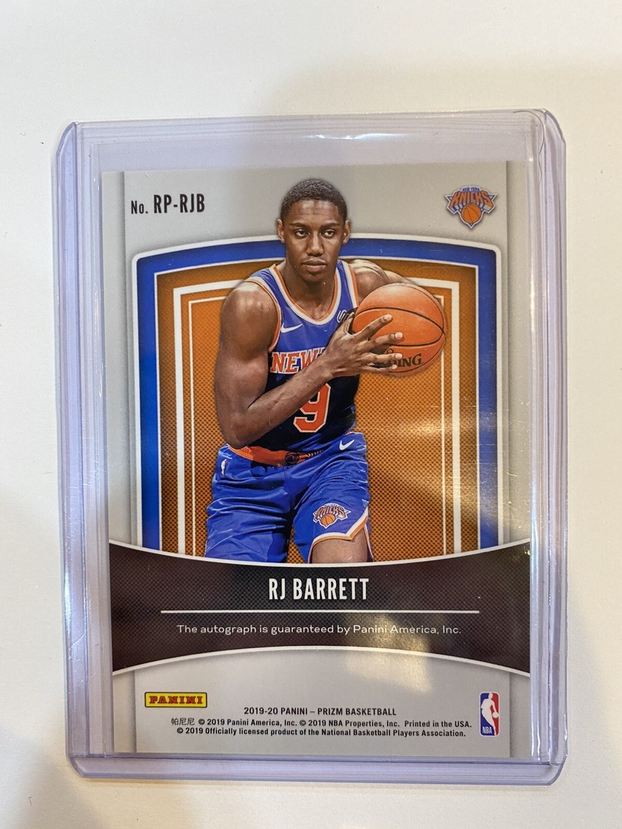 R.J. RJ BARRETT 2019-20 Panini Prizm Penmanship Rookie Card RC