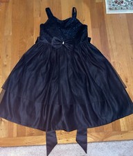 Princess Faith Youth Girls 16 Black Sparkly Junior Bridesmaid Concert Dress 16