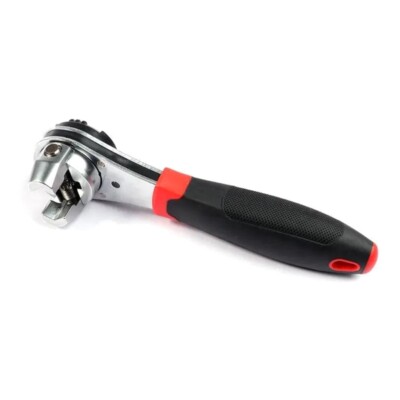 Multifunctional Ratchet Wrench Adjustable For Various Screw Size Nonslip Grip