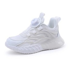 Kids Boys Sports Trainers Shoes 28 to 39 School White Rubber Summer Sneakers