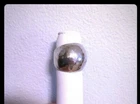 Silpada Sterling Silver MODERN Size 7 Hammered Dome Cuff Band Ring Solid VTG HTF
