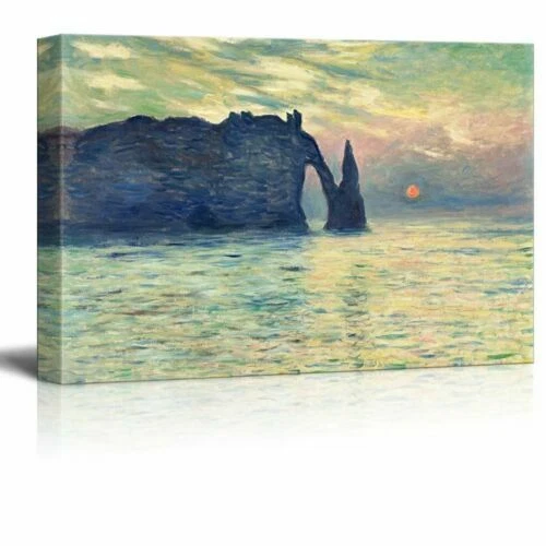 Claude Monet enmarcado Sunset afiches y grabados de decoración para el Hogar