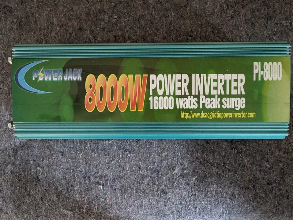 Power Jack inversor de potencia PI-8000, 8000 vatios para vida solar y fuera de la red. Foto 4 de 4