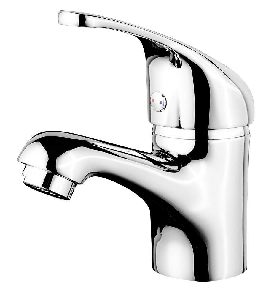 Mitigeur de lavabo bas chromé NF vidage inclus pour moderniser une salle de bain familiale