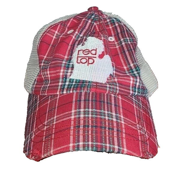 Michigan Red Plaid baseball hat Snapback Breathable Curved Bill.