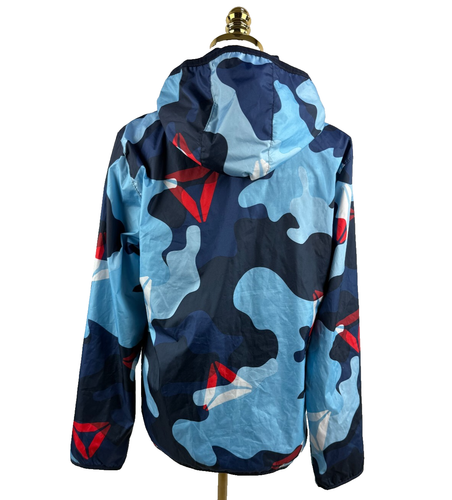 Reebok Blue Camouflage Youth Unisex Full Zip Mesh Lined Windbreaker XXL - Picture 4 of 5