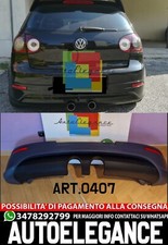 SOTTO PARAURTI VW GOLF 5 V 2003-2008 DIFFUSORE POSTERIORE DESIGN R32 IN ABS .