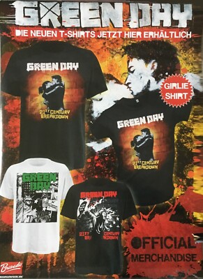 GREEN DAY - Shirts - Promo Poster - gerollt 