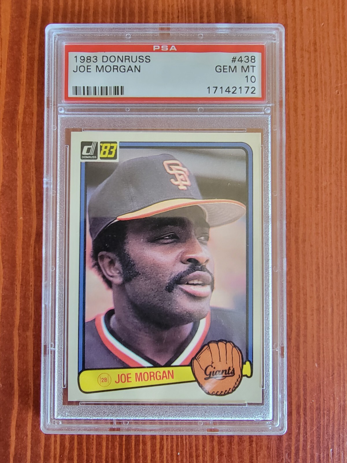 1983 Donruss Joe Morgan #438 PSA 10 GEM MINT HOF