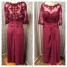 Azazie, Woman, Dress, Vintage cocktails, Embroidered, Burgundy, New, Size L.:
