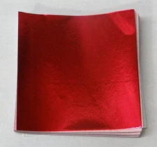 Red  Candy Foil Wrappers Confectionery Foil 125 count