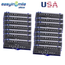 15packs Dental Ceramic Orthodontic Brackets Clear Braces Roth/MBT Slot.022 Hooks