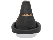 SCHALTMANSCHETTE FÜR VW TOURAN 2003-2015 SCHALTSACK LEDER STICKEREI BEIGE
