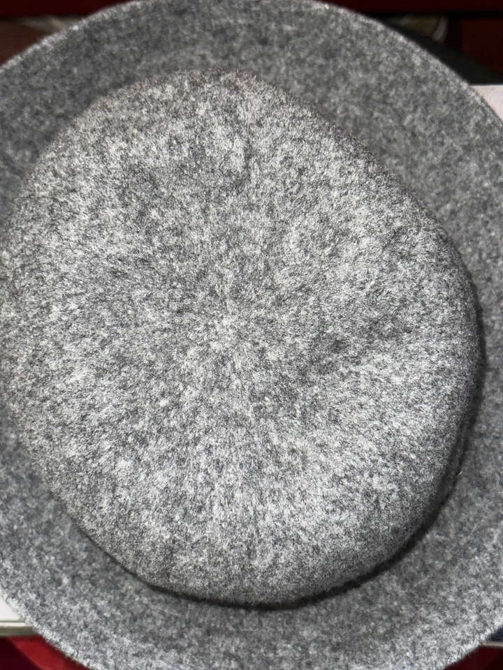 Sombrero de bombín Kangol gris Derby Cap ajuste elástico trituradora de lana años 80 hecho en Reino Unido mediano Foto 2 de 4