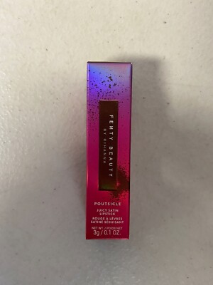 FENTY BEAUTY Poutsicle Juicy Satin Lipstick Purpsicle Full Size 3g / 0.1oz