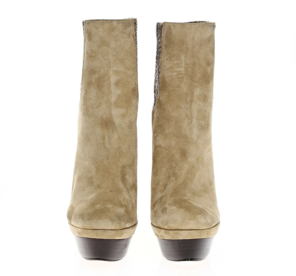 Rachel Zoe женщин голая питон печать замши тянуть на короткие ботинок ботинки размер 8,5 M - Изображение 3 из 4