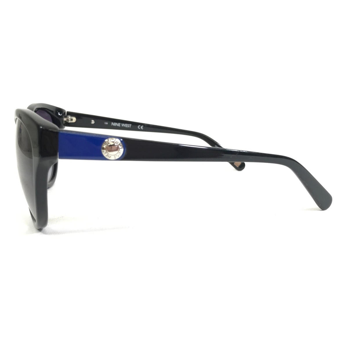 Nine West Sunglasses NW556S 001 Black Blue Round Cat Eye  display picture 3