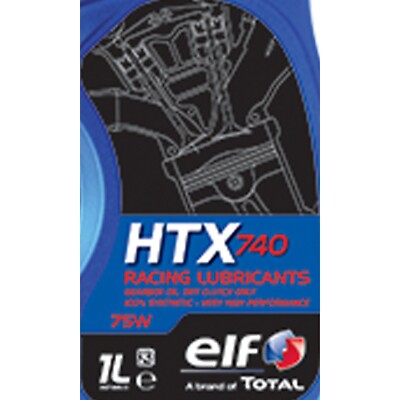 Elf HTX 740 75W Motorcycle / Kart Racing Dry Clutch Gear Oil - 1