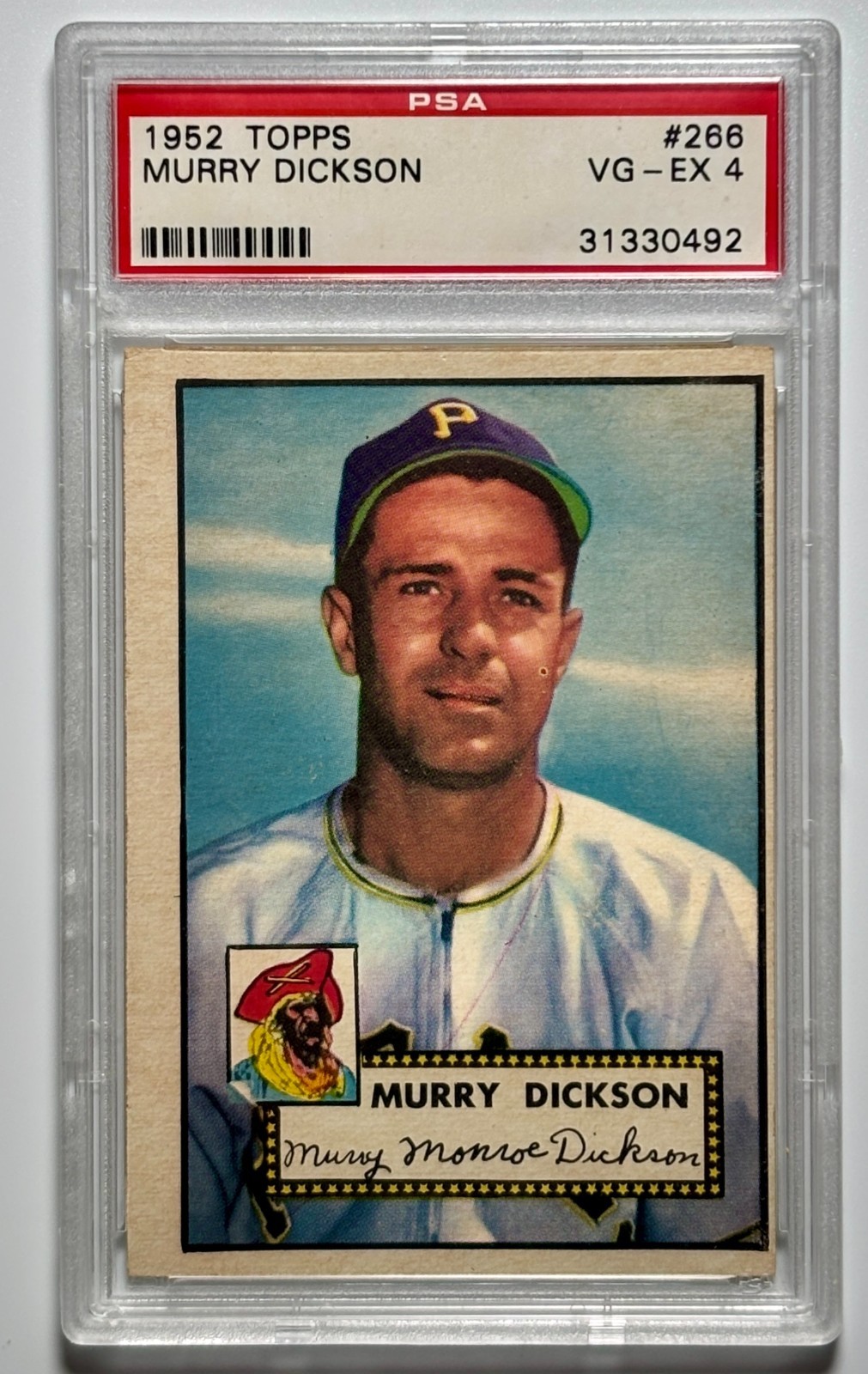 1952 Topps #266 Murry Dickson PSA VG-EX 4