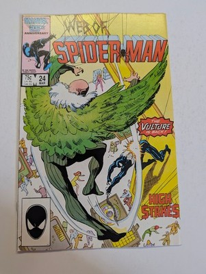 Web of Spider-Man #24, Marvel Comics, March 1987. High Stakes story. Puma