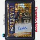 2025 TOPPS FINEST CEDRIC COWARD MASTERS ROOKIE AUTO GOLD GEOMETRIC REFRACTOR /50