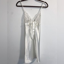 Vintage Cinema Exile White Lace Teddy Dress Size M