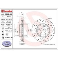Brembo 2X Bremsscheibe Vorne Ø295Mm FüR Mercedes-Benz A-Klasse W176 B-Klasse