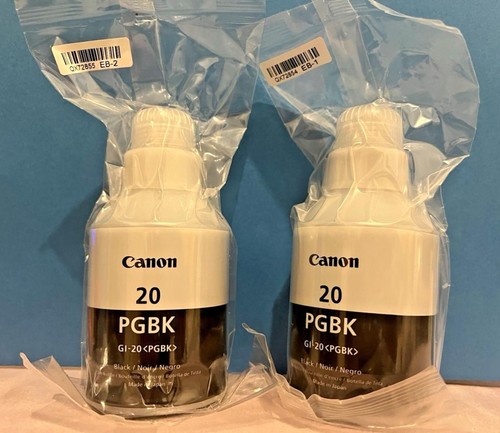 Canon PGBK Black Ink Bottles (2-Pack) - Pixma G6020, G5020 MegaTank